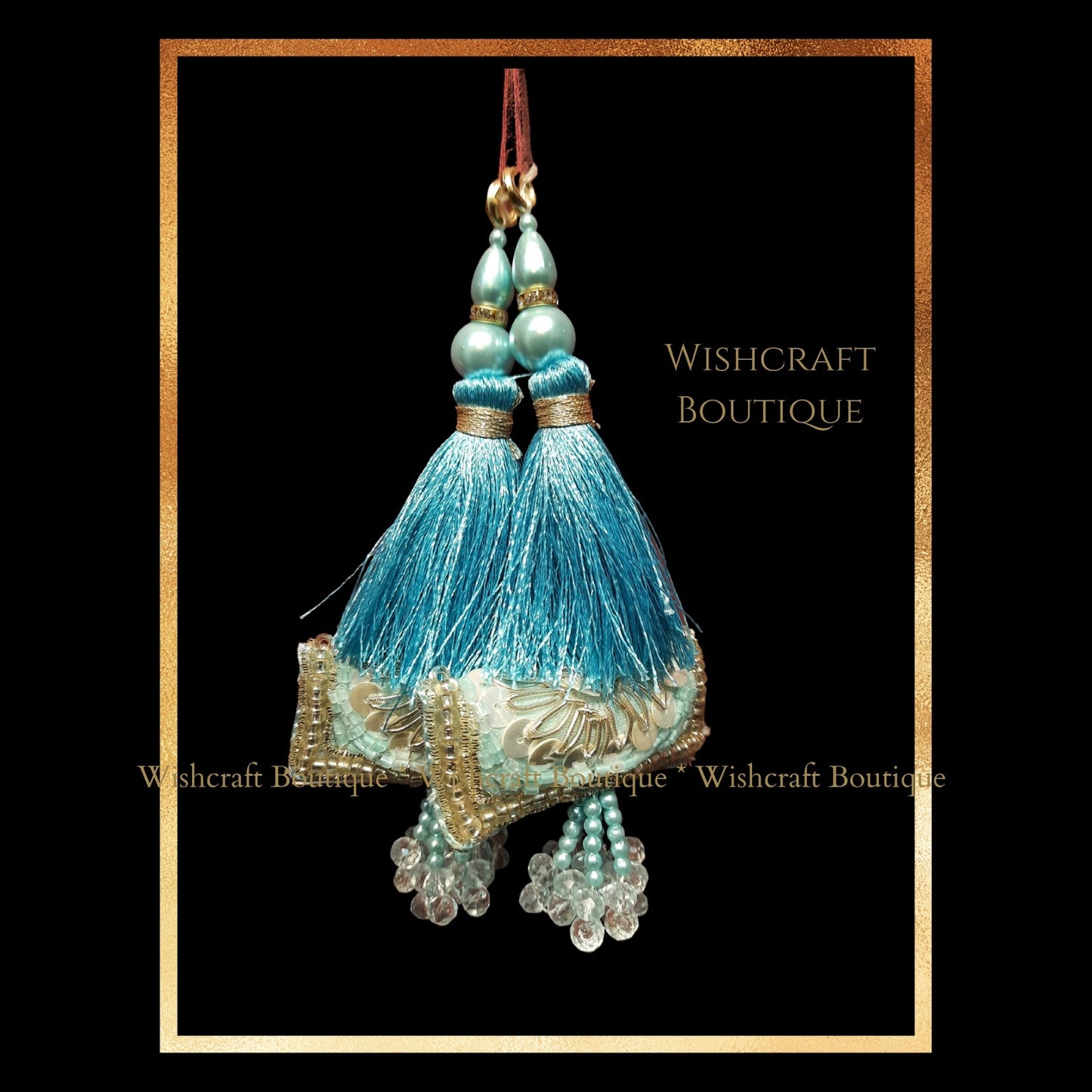Trendy Tassels for blouses | latkans for blouse | blue tassels