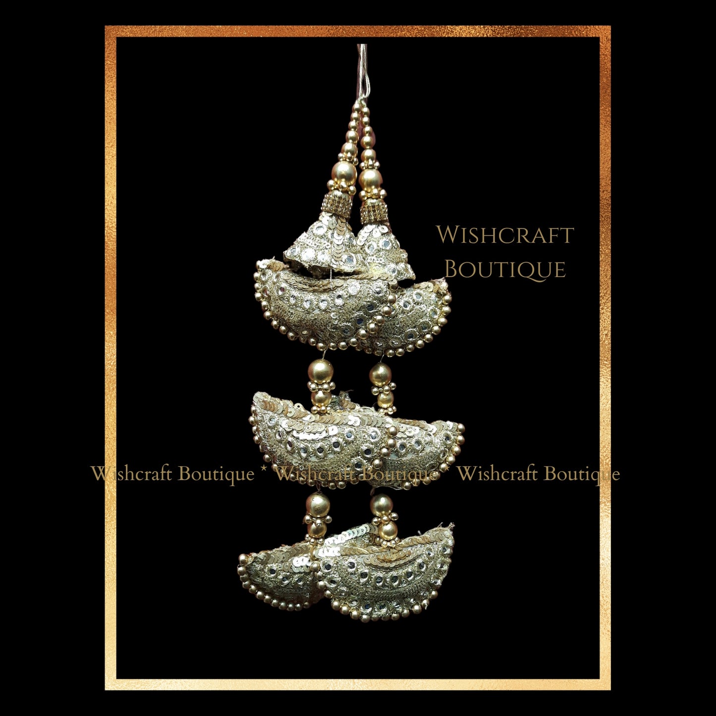 Tassels for Lehenga - Golden color | Saree Blouse Accessories at wishcraftluxe | Stylish latkans