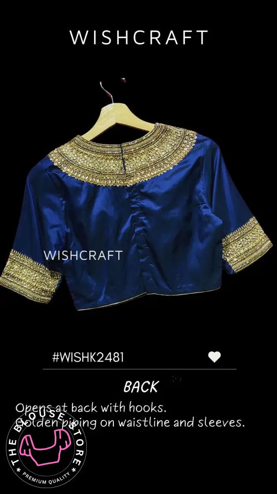 Aaishwarya Royal Handcrafted Blouse | High Neck Saree Blouse | Heritage collection