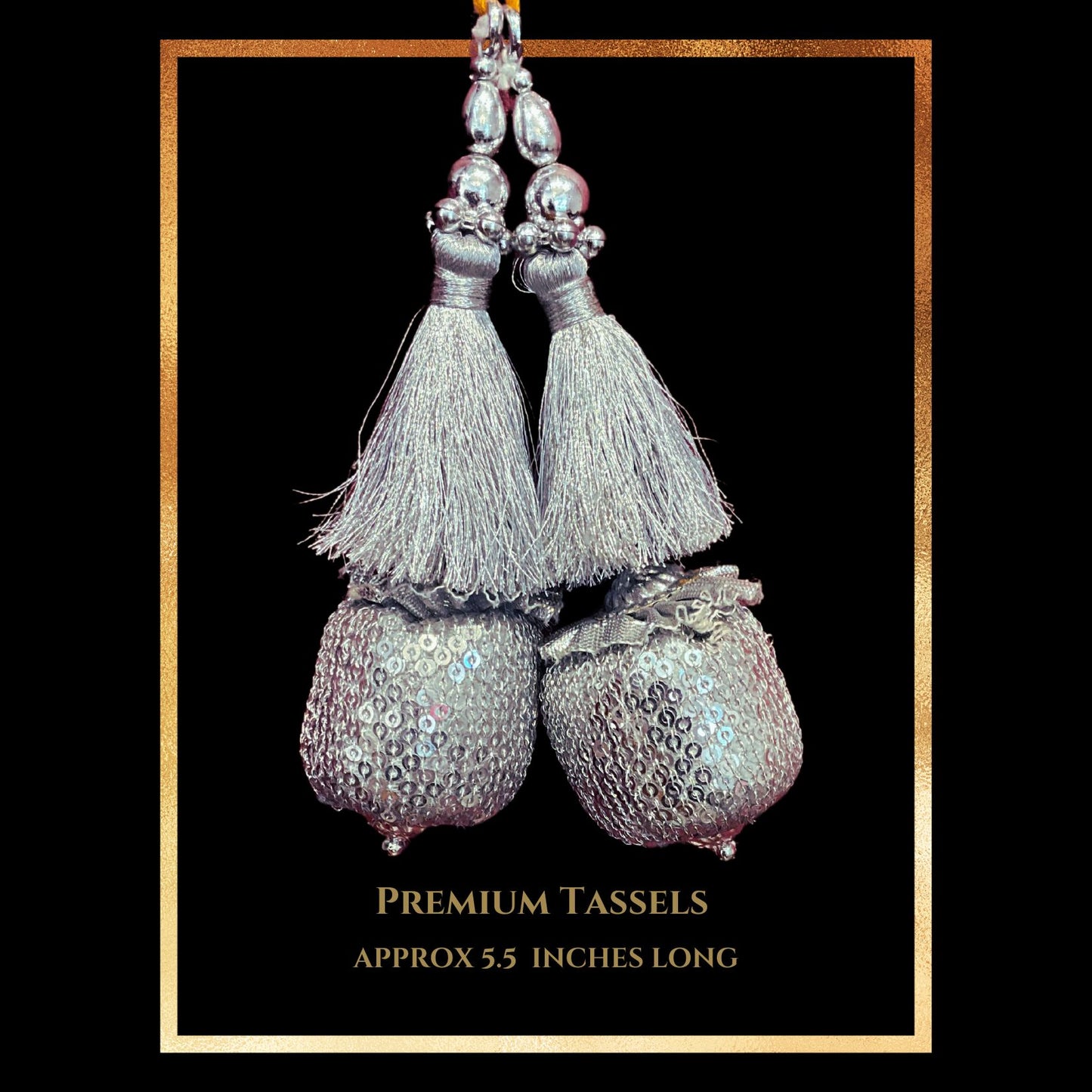 Trendy Silver Tassels for blouses | Latest latkans for blouse