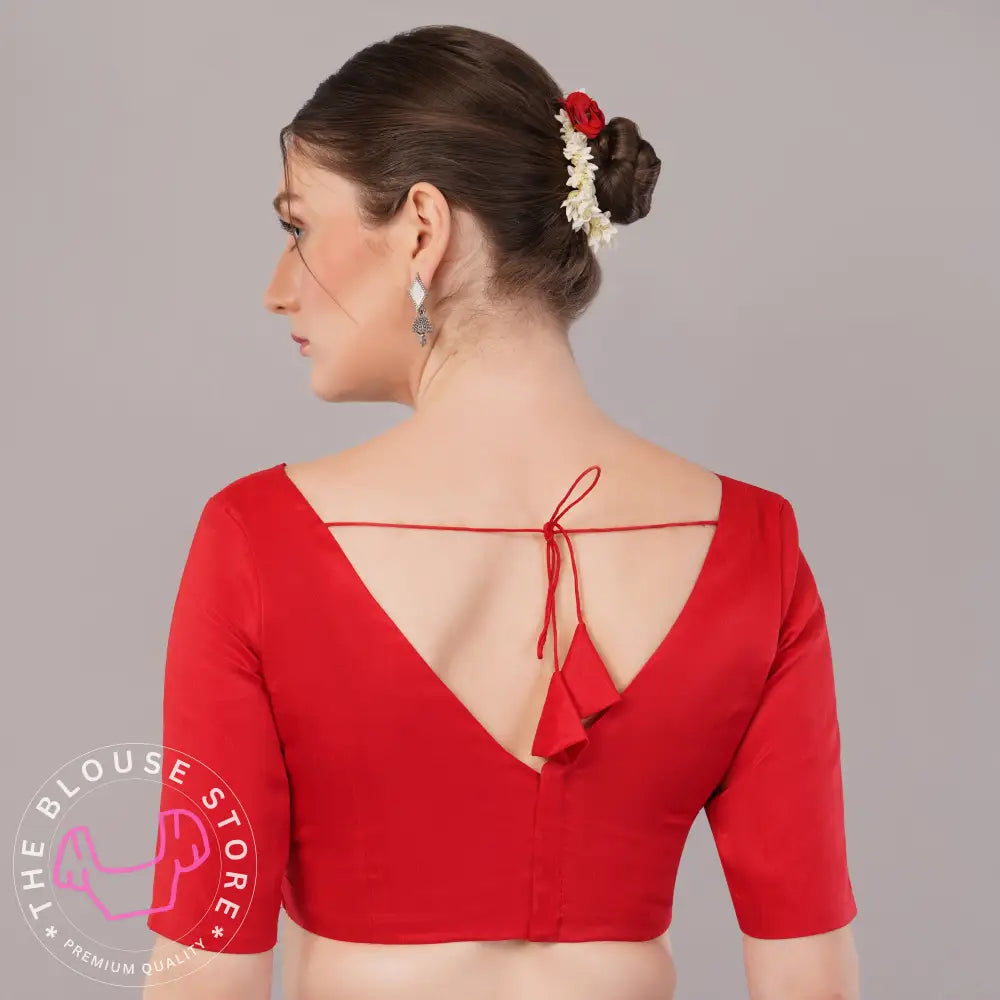 Trendy Blouse Collection #20 - Red Saree Blouse