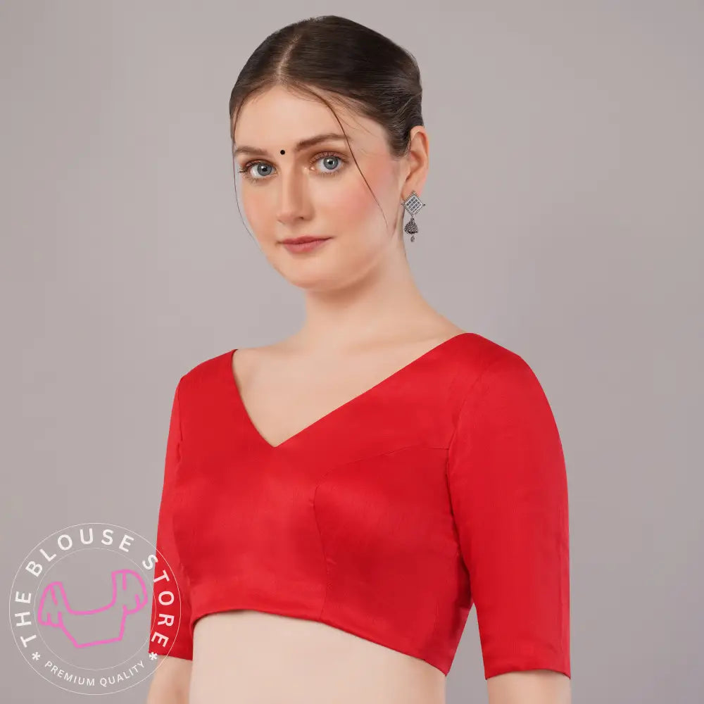 Trendy Blouse Collection #20 - Red Saree Blouse