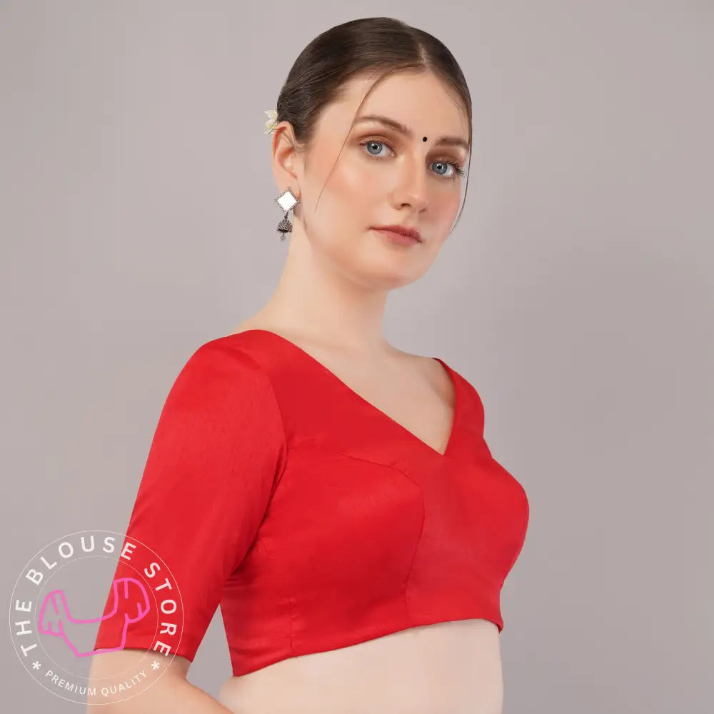Trendy Blouse Collection #20 - Red Saree Blouse