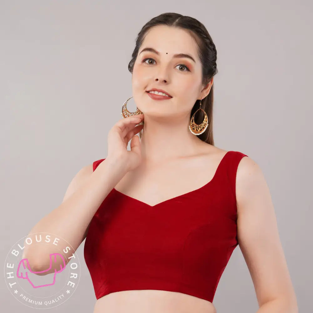 Chic Blouse Collection #54 - Gorgeous Maroon Blouse