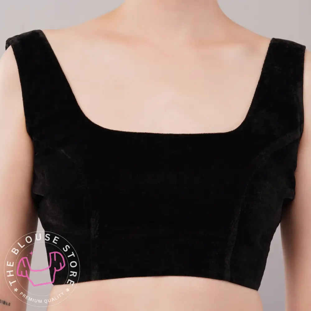 Partywear Blouse Collection #68 - Velvet Sleeveless Blouse