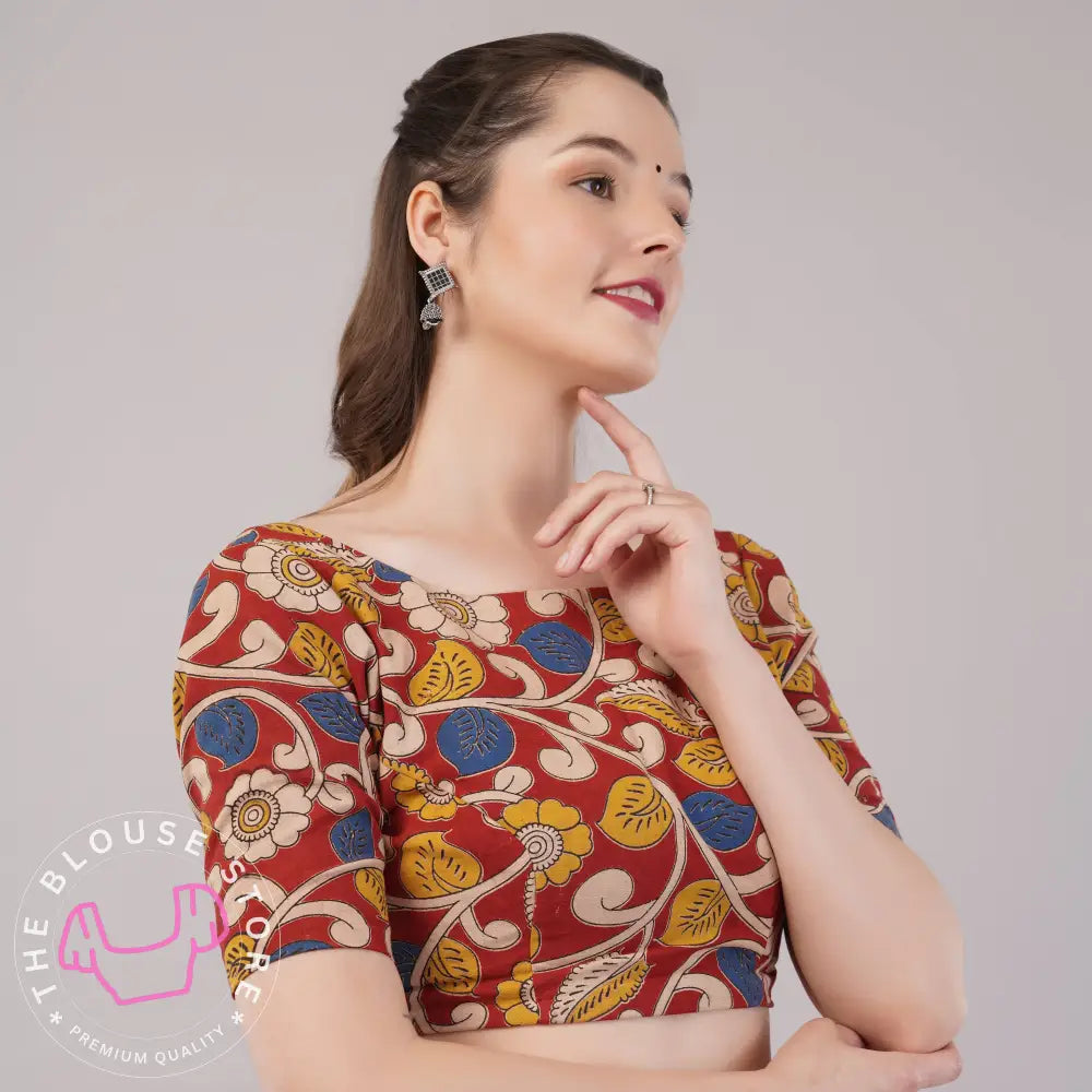 Kalamkari Blouse Collection #29 - Summer Wear Readymade Blouses for Modern Indian Woman