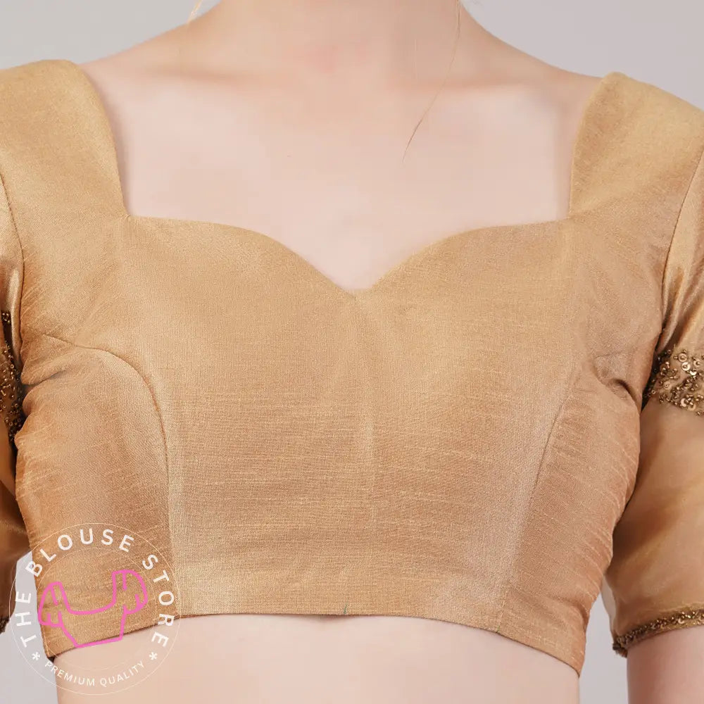 Golden Blouse Collection #40 - Readymade Blouses with Handwork Embroidery