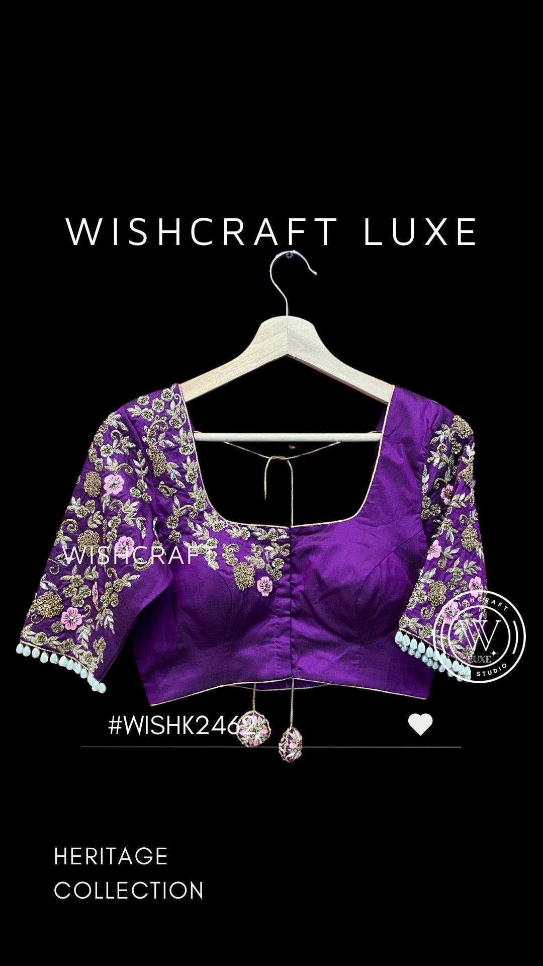 bridal blouse with handwork