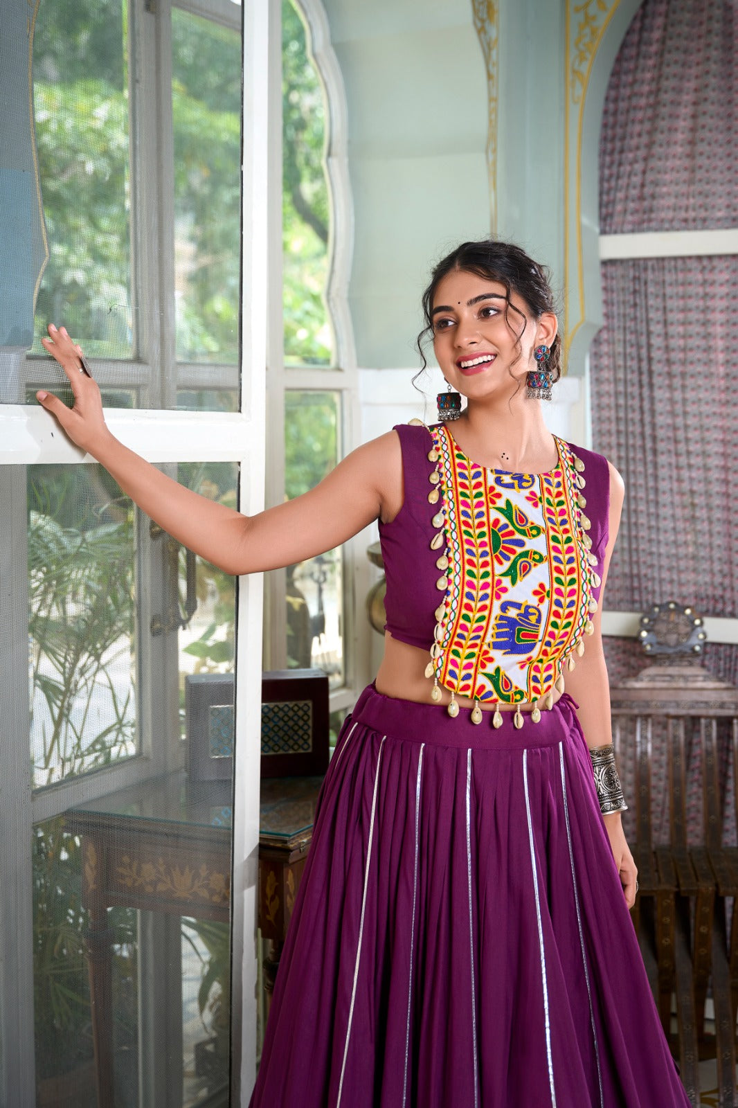 Navratri Collection Purple Lehenga Choli W1009