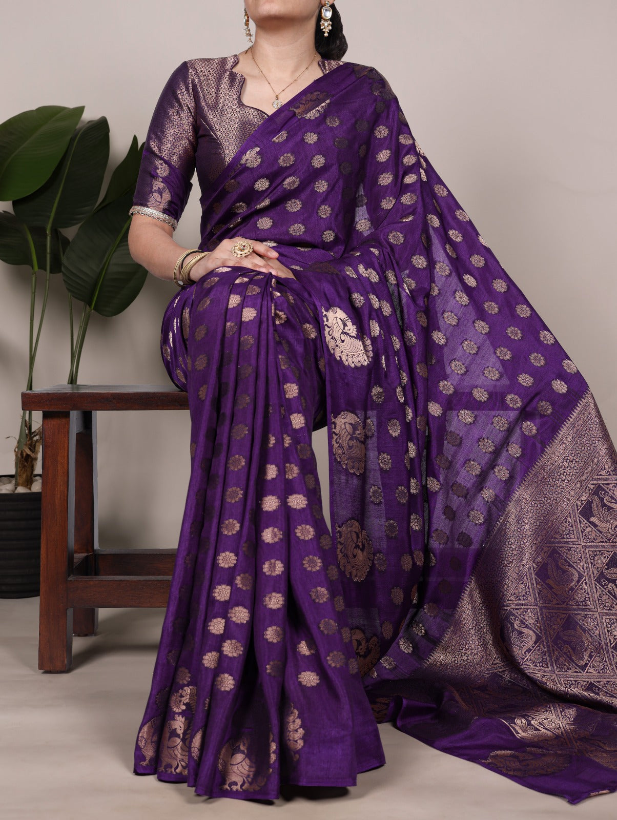 Latest Trendy Sarees 809 - Purple