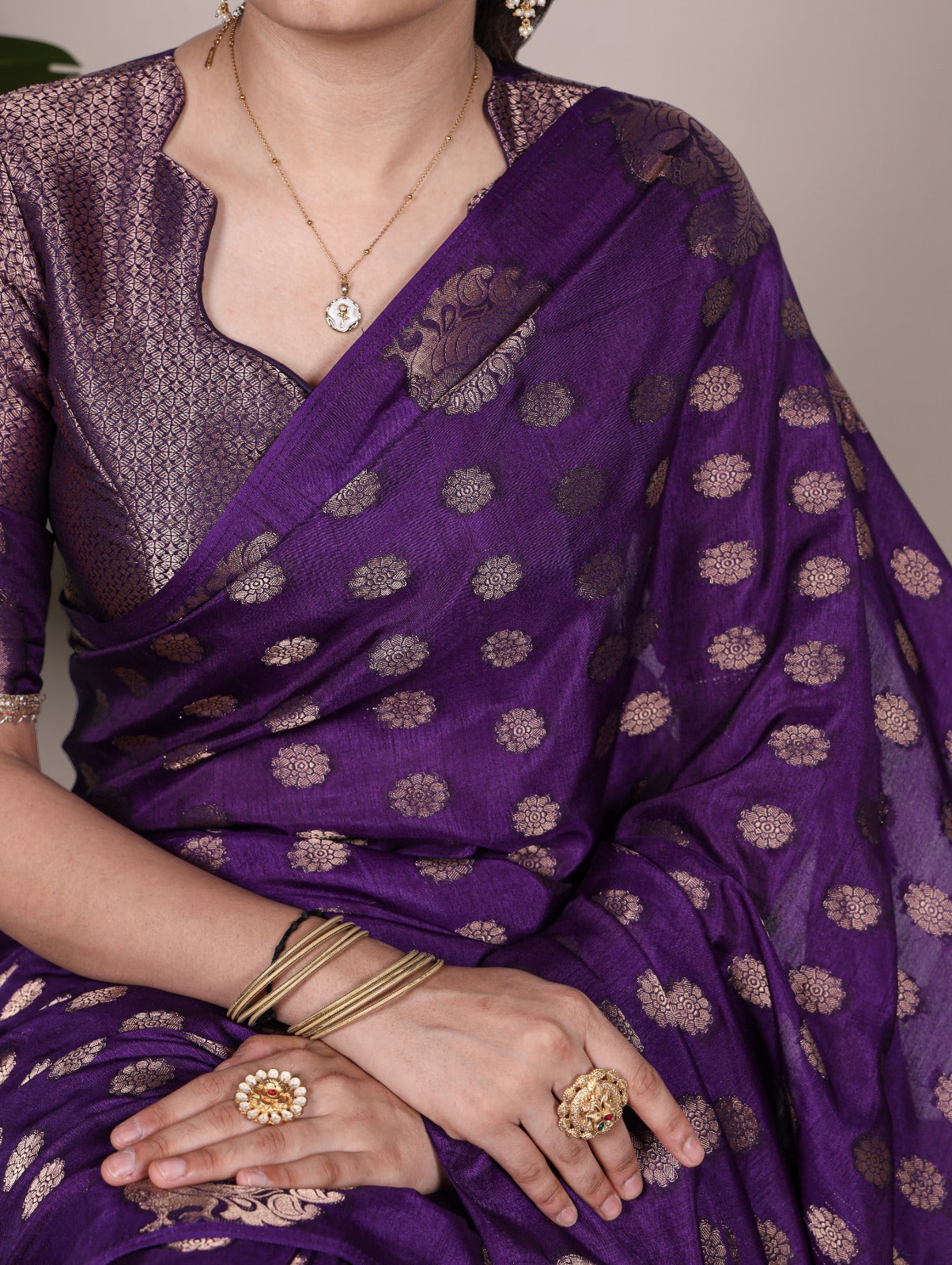 Latest Trendy Sarees 809 - Purple
