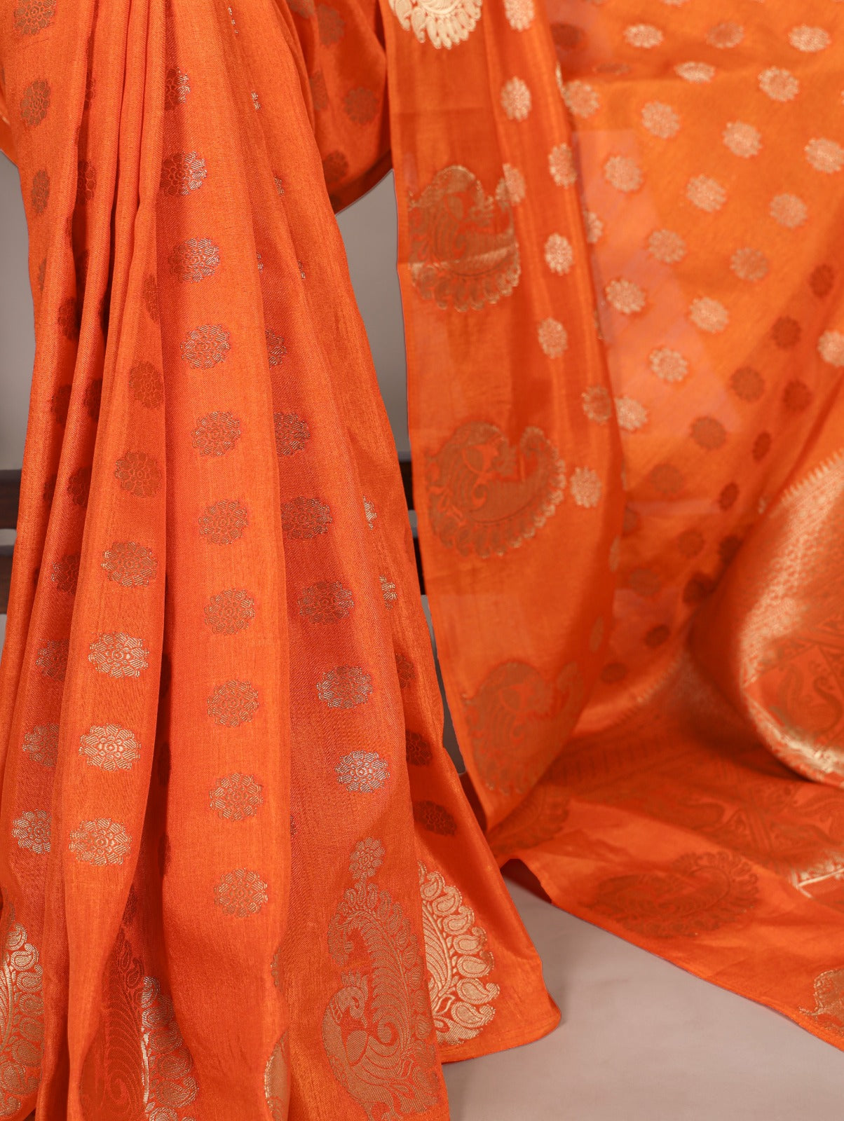 Latest Trendy Sarees 809 - Orange