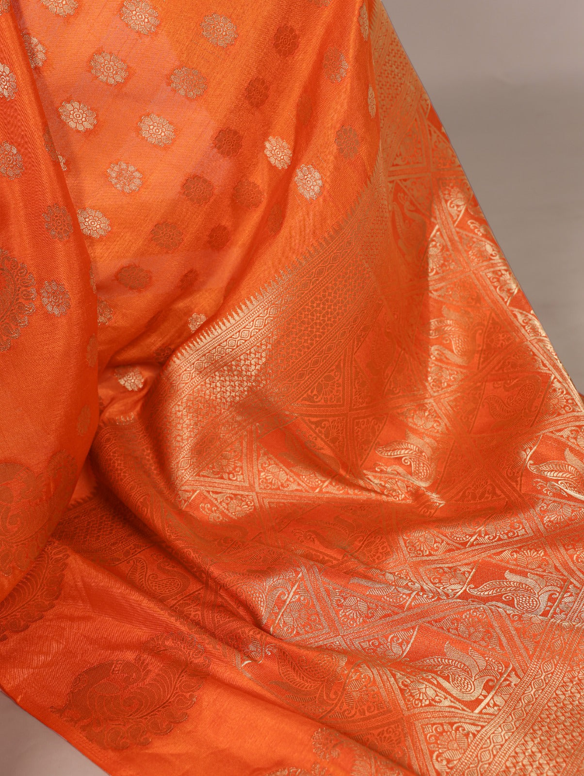 Latest Trendy Sarees 809 - Orange