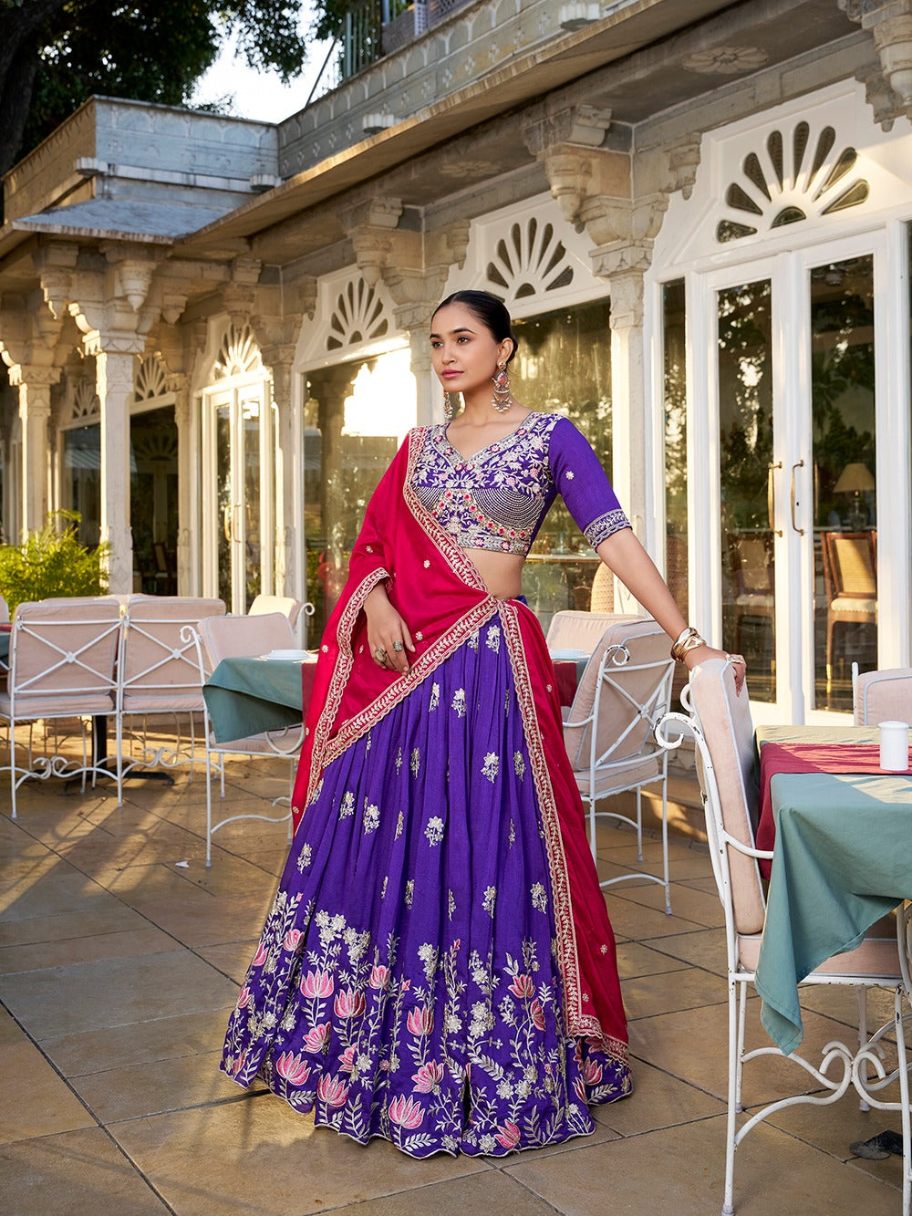 Wedding Collection Purple Lehenga Choli W1209