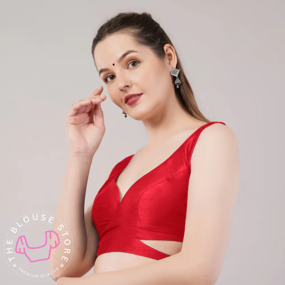 Trendy Sleeveless Blouse #35 - Party Wear Readymade Blouses for Modern Indian Woman