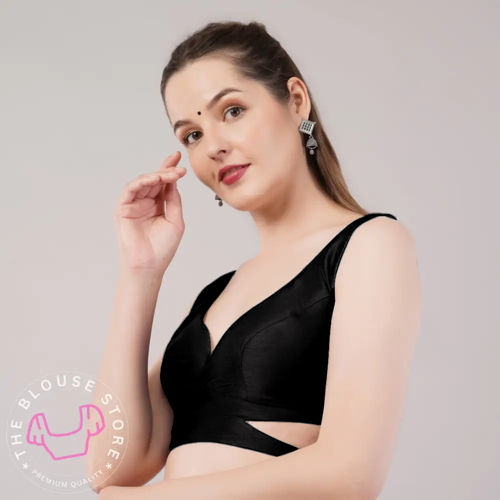 Trendy Sleeveless Blouse #35 - Party Wear Readymade Blouses for Modern Indian Woman