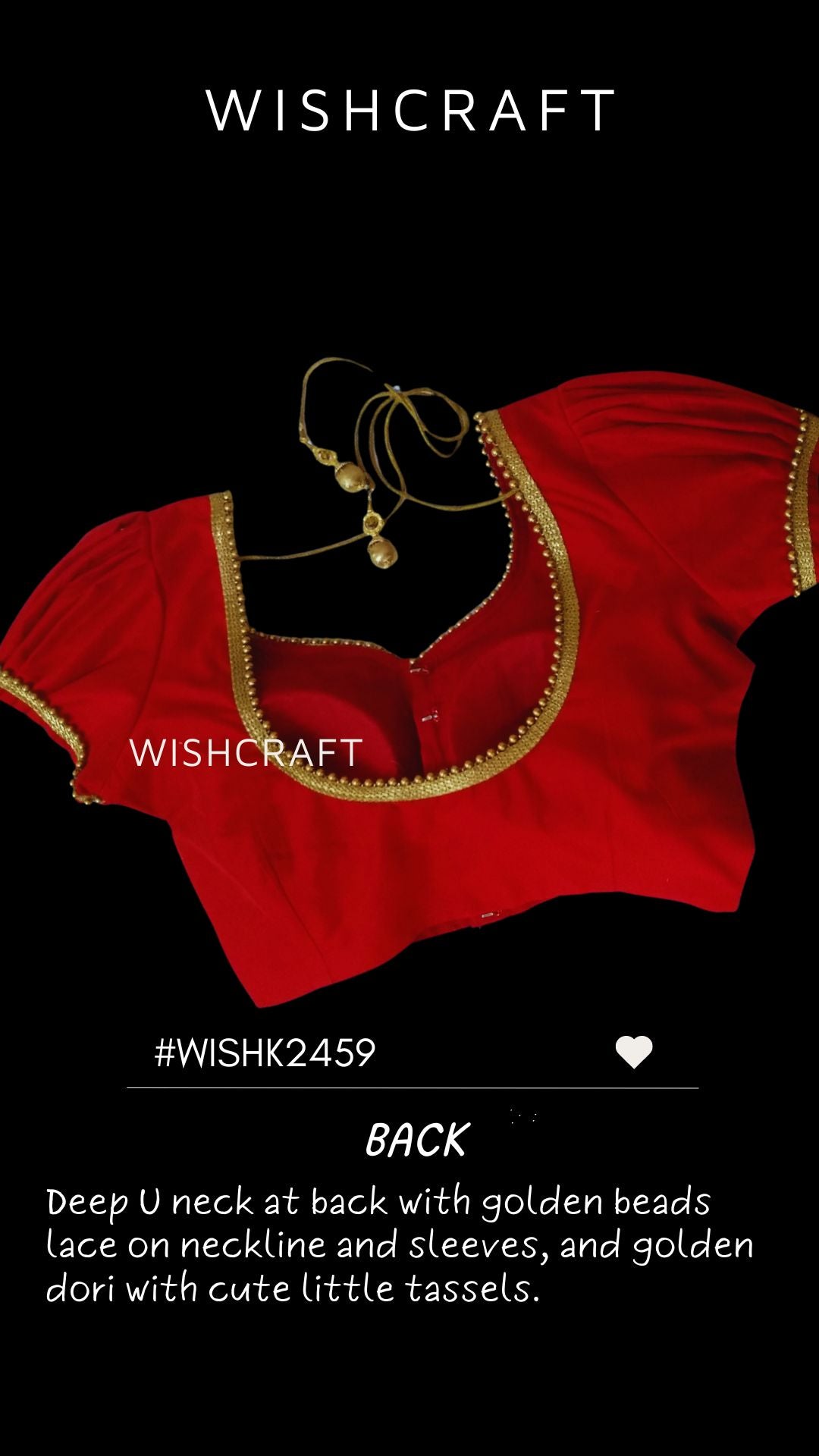 Radhika Saree Blouse with Puff Sleeves | Trendy Designer Choli