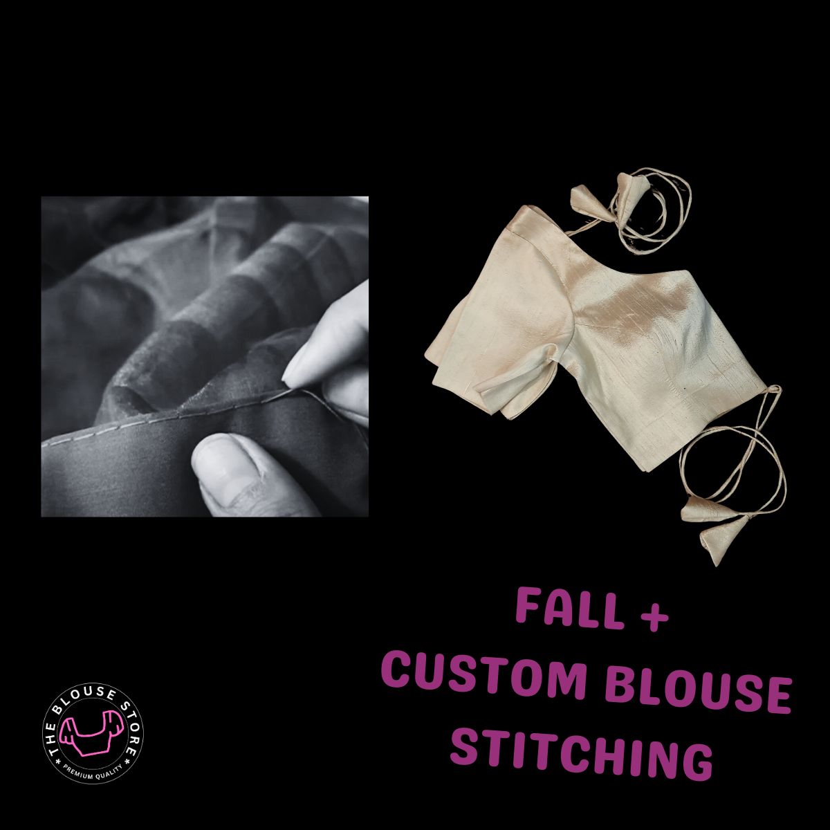 Saree Fall & Custom Blouse Stitching Service Online by MyTailor.in