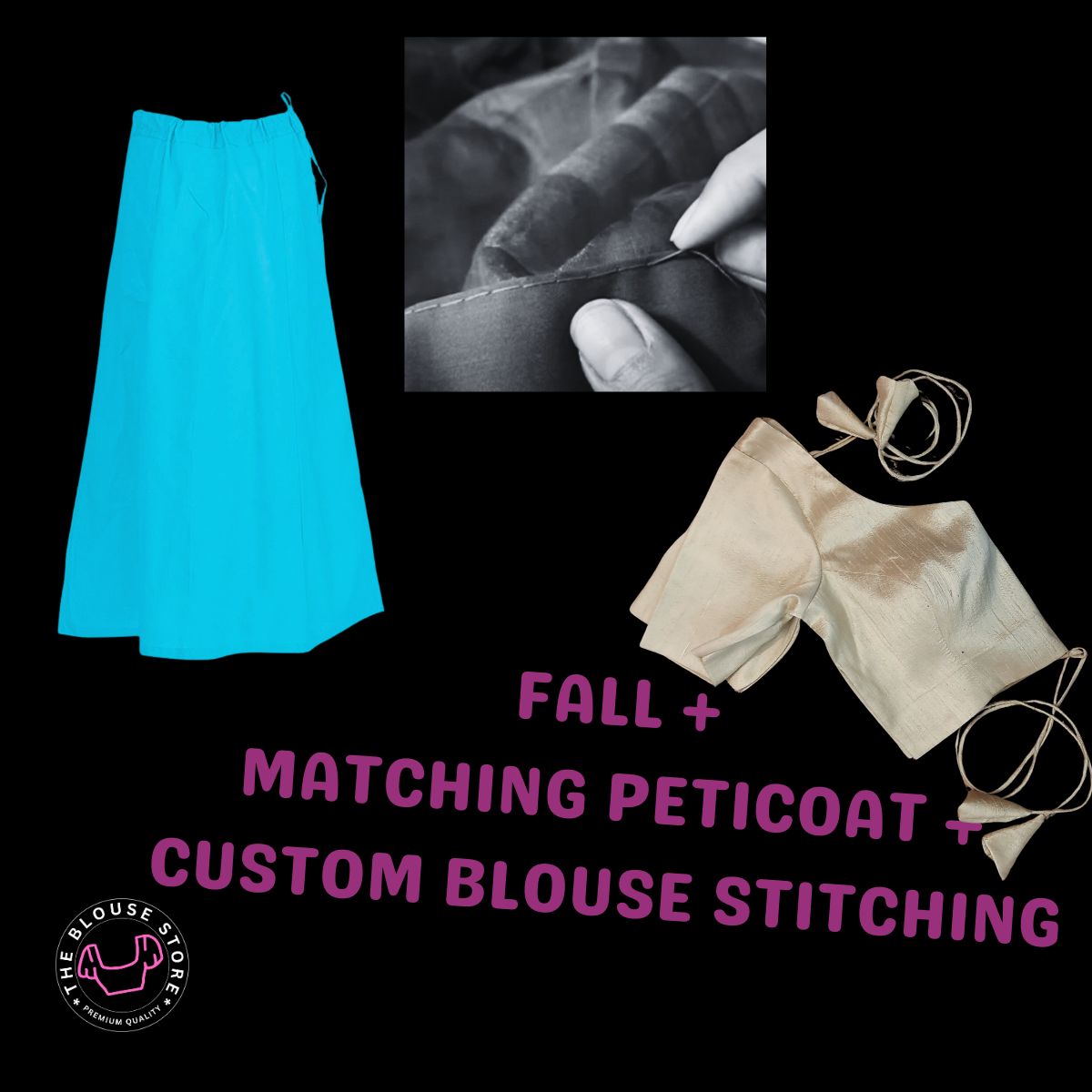 Saree Fall & Custom Blouse Stitching Service Online by MyTailor.in