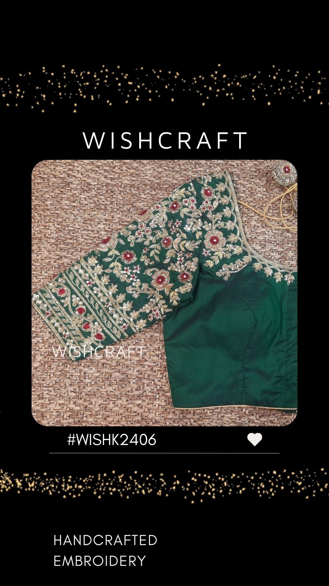 Bridal Blouse with beautiful handwork embroidery