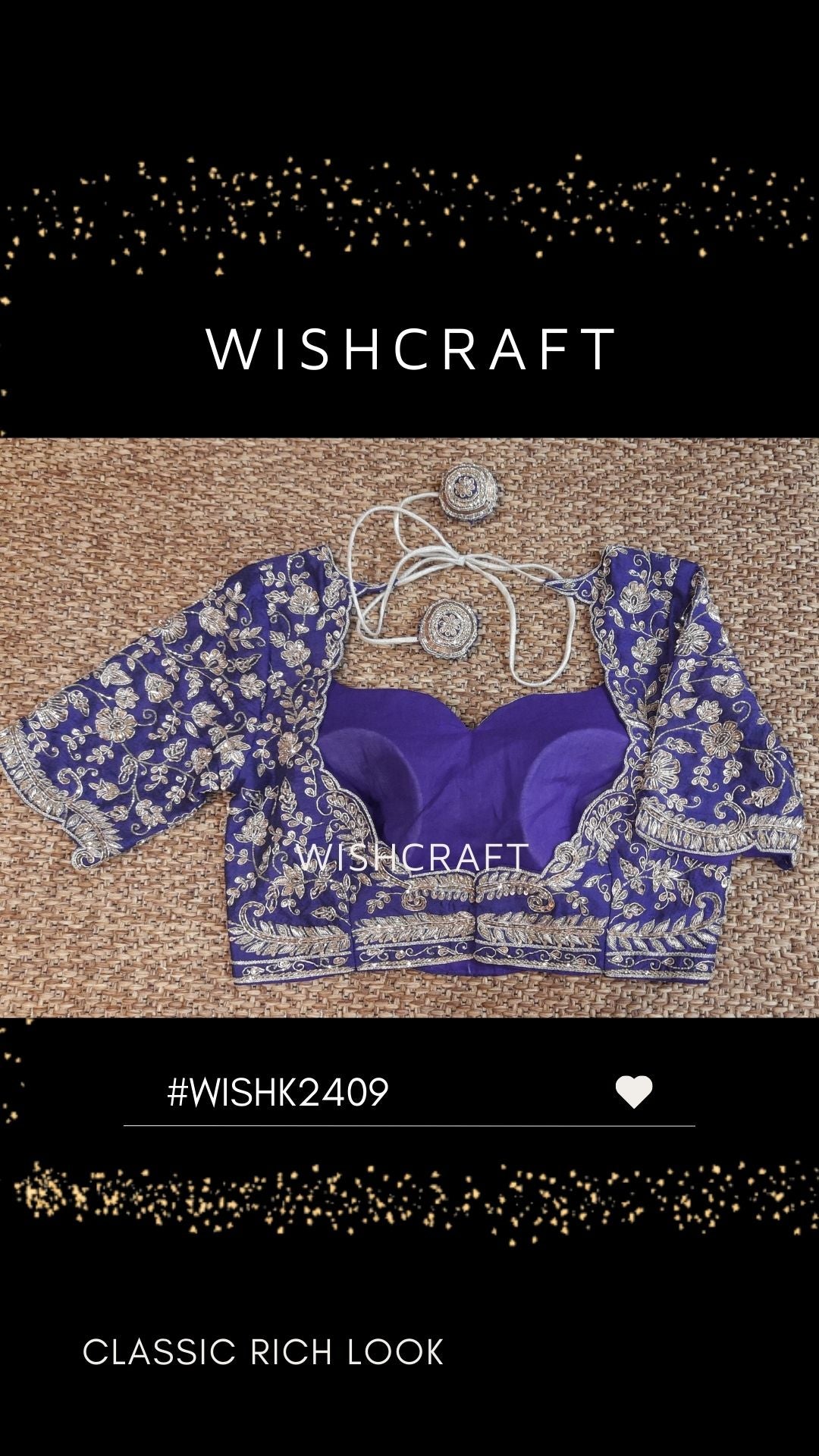 Trisha Bridal Blouse with Beautiful Handwork #2409