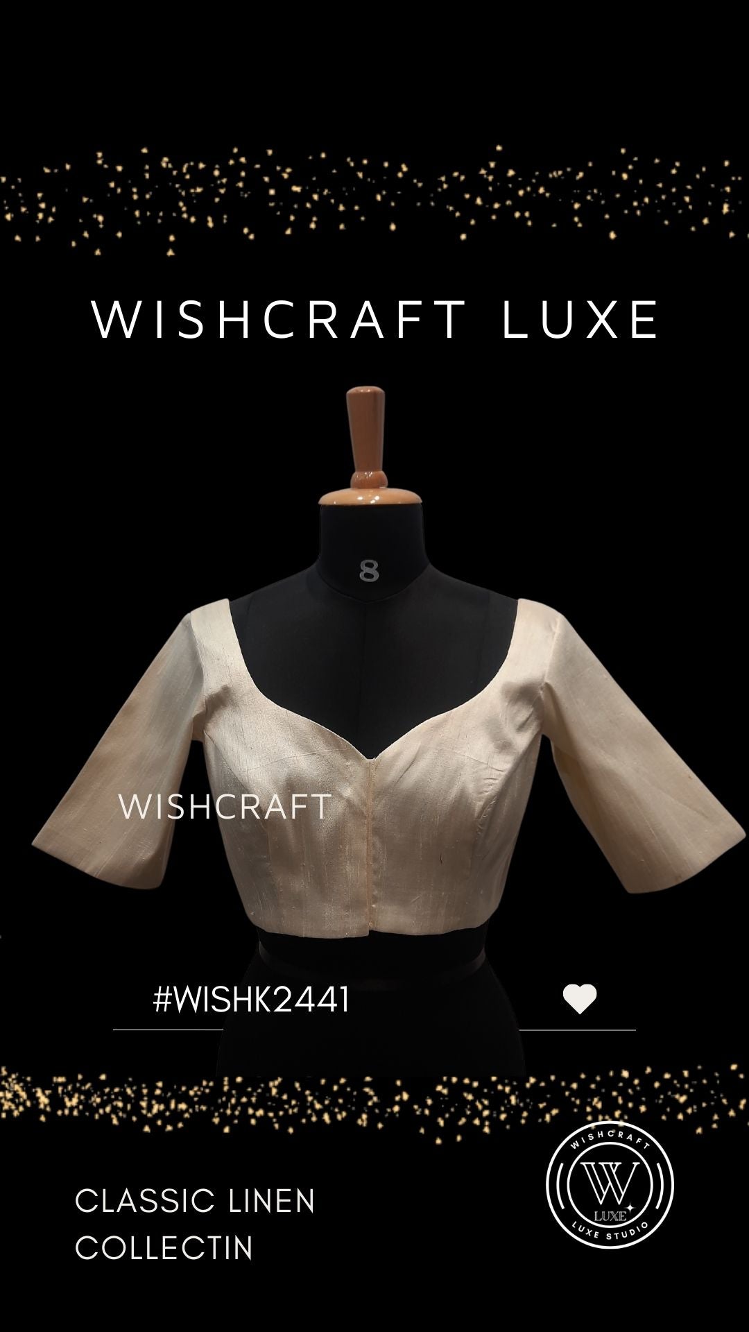 The Linen Project - Classic Linen Blouse in Offwhite color