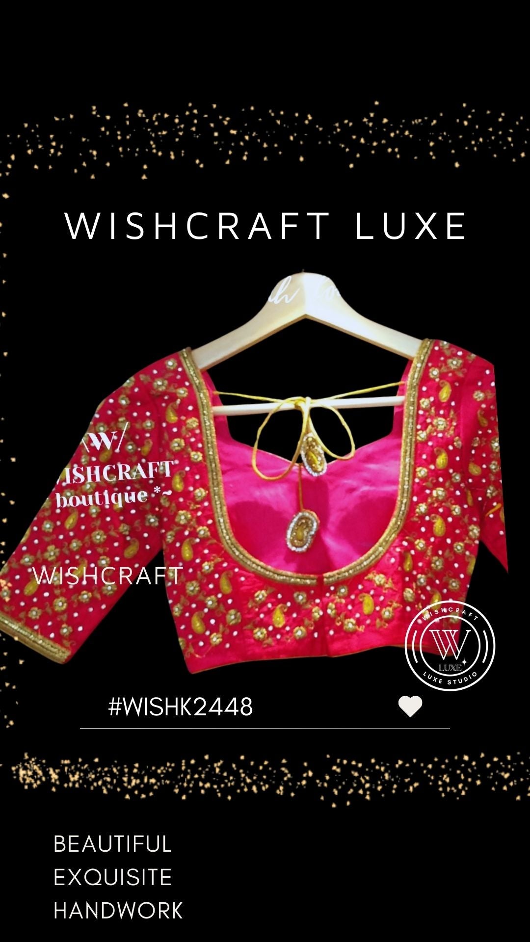 designer bridal blouse with beautiful work