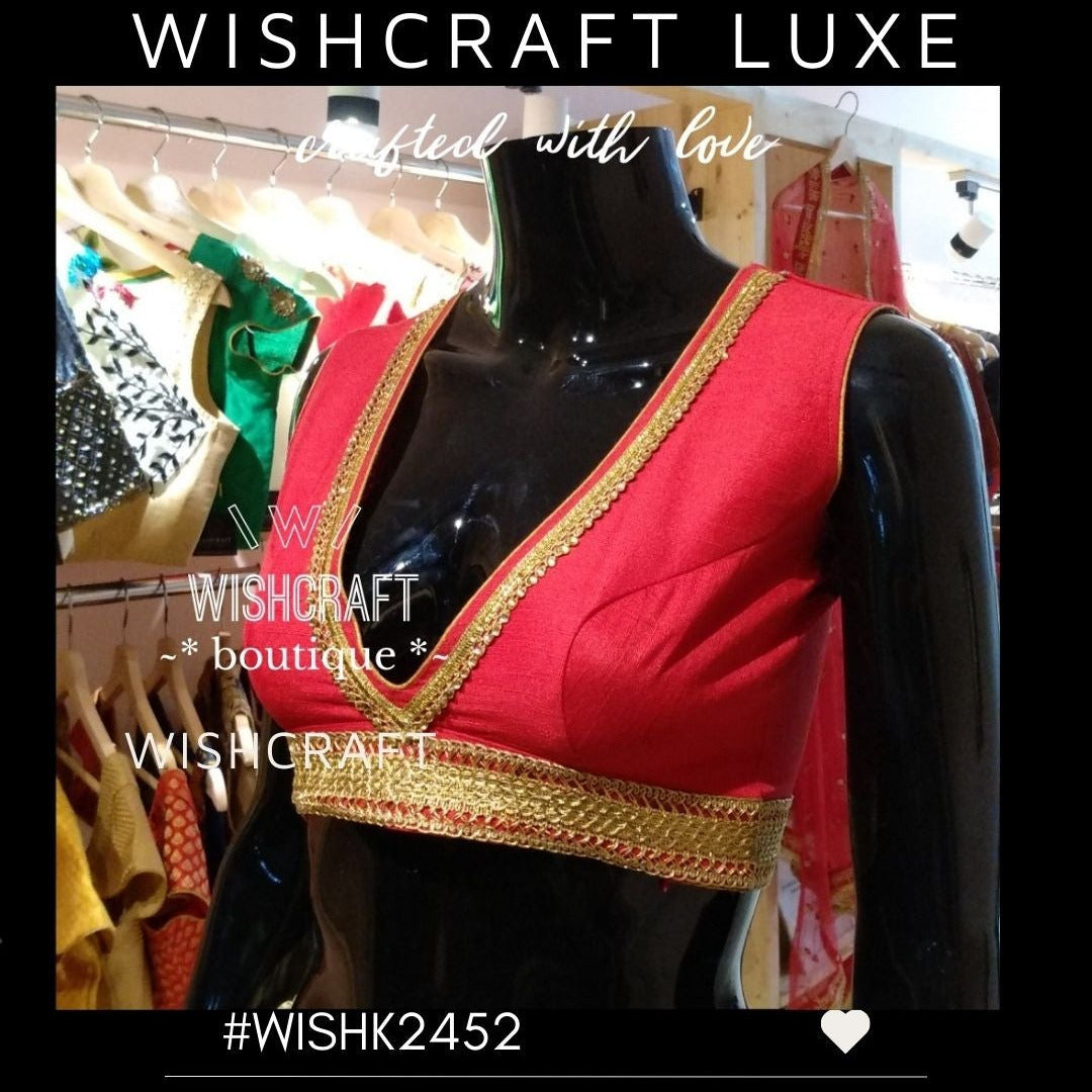 red partywear blouse