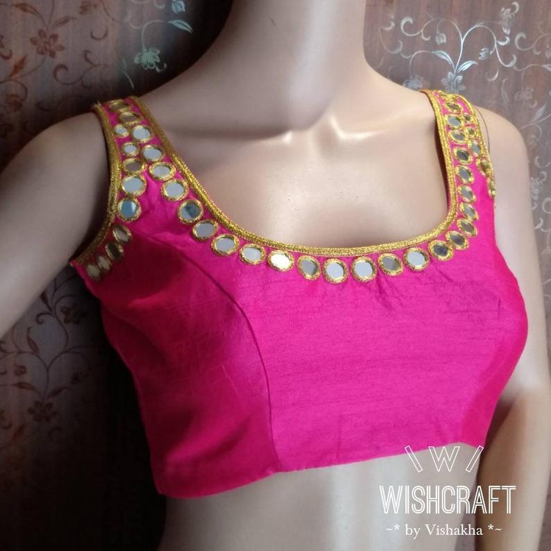 trendy partywear blouse in pink