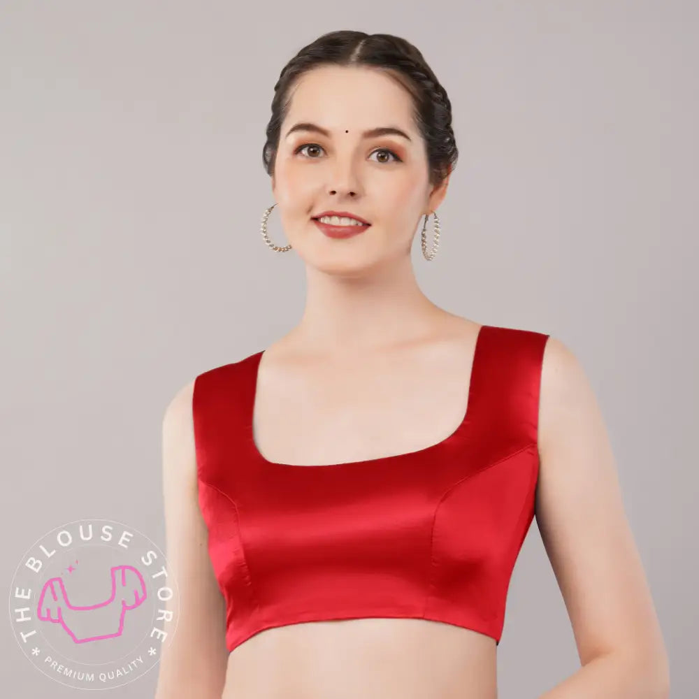 Partywear Blouse Collection #67 -  Gorgeous Sleeveless Blouse with Broad Shoulders