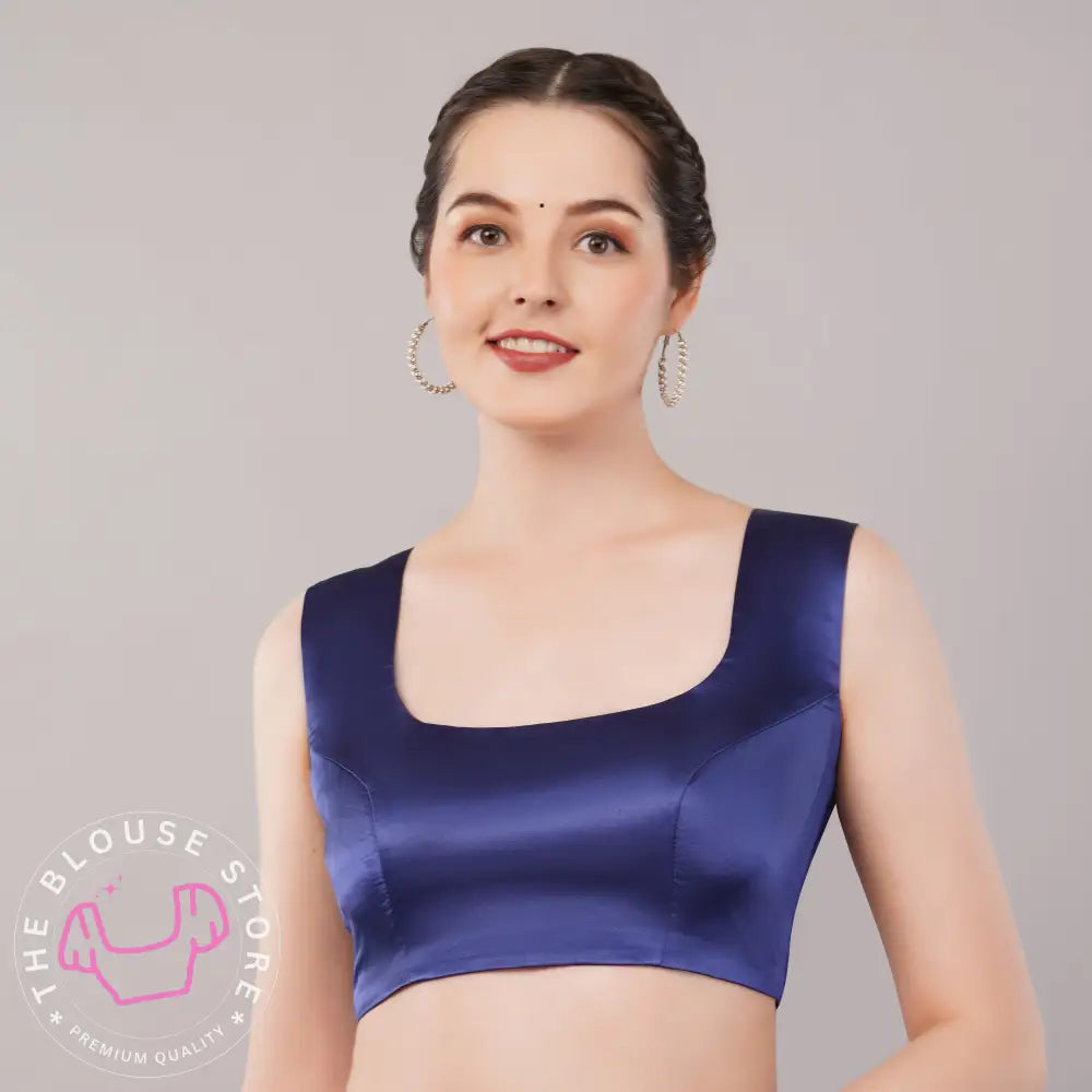 Partywear Blouse Collection #67 -  Gorgeous Sleeveless Blouse with Broad Shoulders