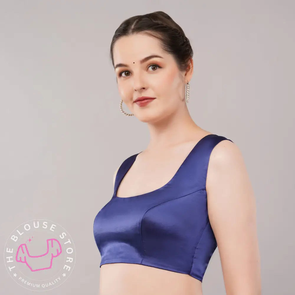 Partywear Blouse Collection #67 -  Gorgeous Sleeveless Blouse with Broad Shoulders