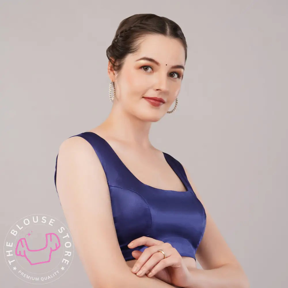 Partywear Blouse Collection #67 -  Gorgeous Sleeveless Blouse with Broad Shoulders