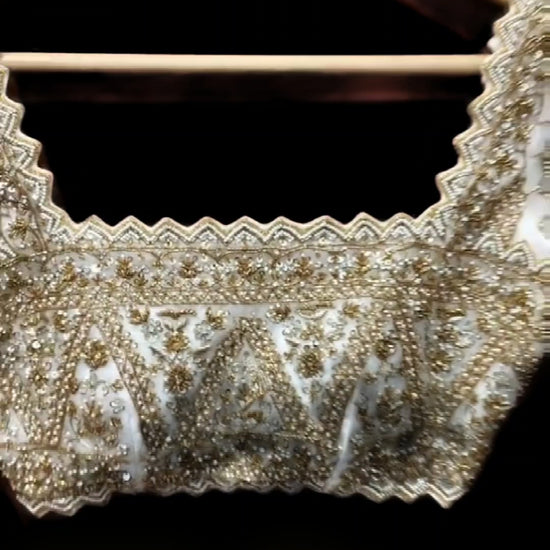 bridal blouse with beautiful handwork embroidery 